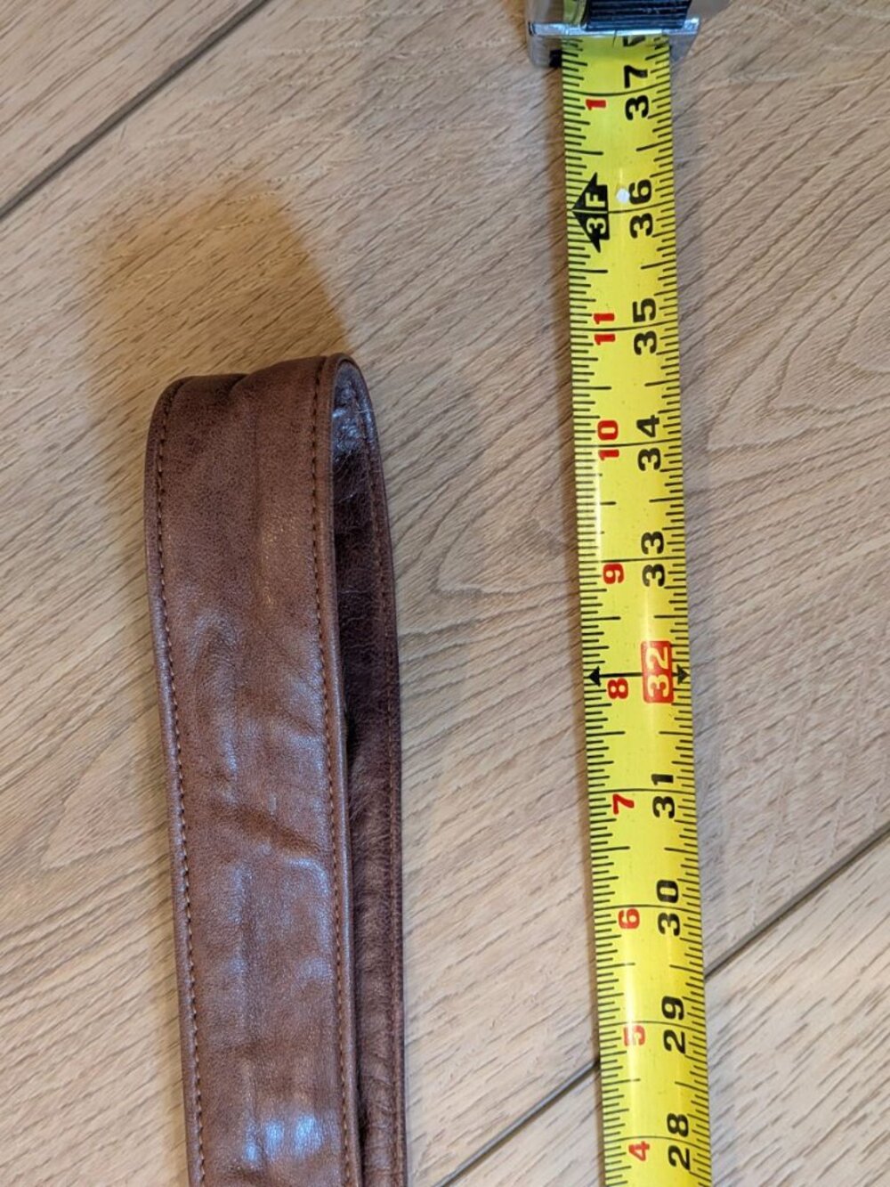 Sash Brown Leather Crescent Sling Bag - Picture 11 of 14